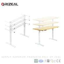 Mesa de trabalho de escritório elétrico saudável Metal Sit Stand Desk altura ajustável secretária